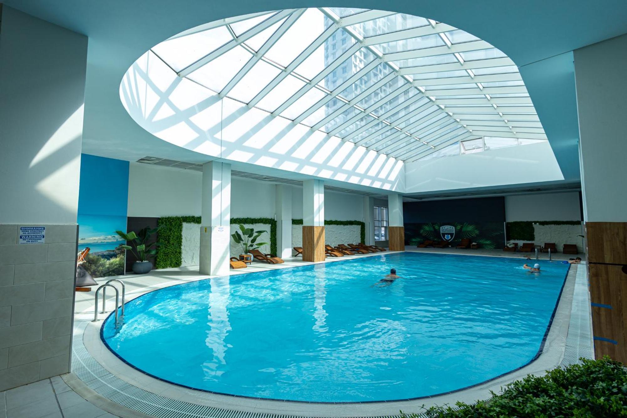 19Th & 18Th Floor Secure Apartments With Pool & Fitness & Parking Included In Price Skopje Zewnętrze zdjęcie
